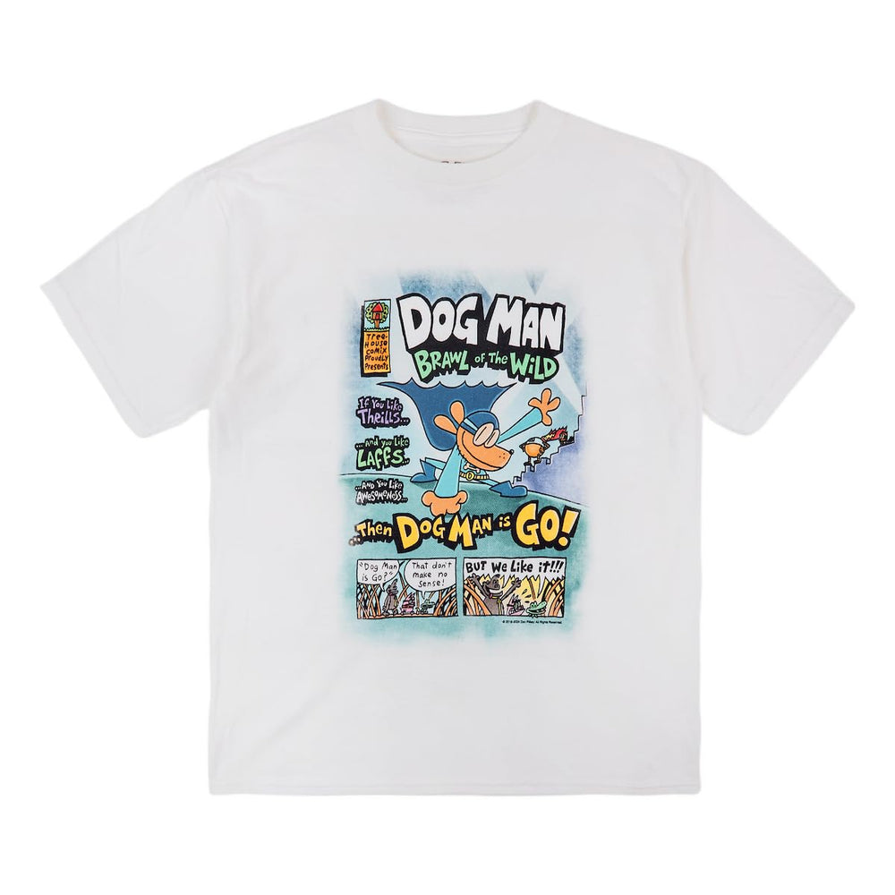 Bioworld Dog Man camisetas juveniles con logotipo en el pecho para la escuela.