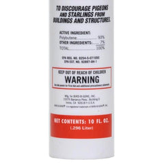 Bird B Gone deterente para exteriores en aleros y tuberías, aplicable con pistola de calafateo.