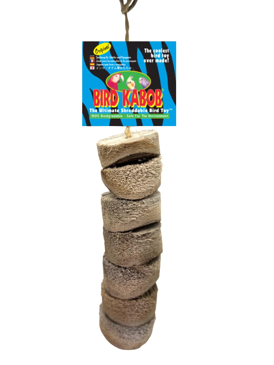 BIRD KABOB tira deshilachable: estimula el picoteo natural del ave