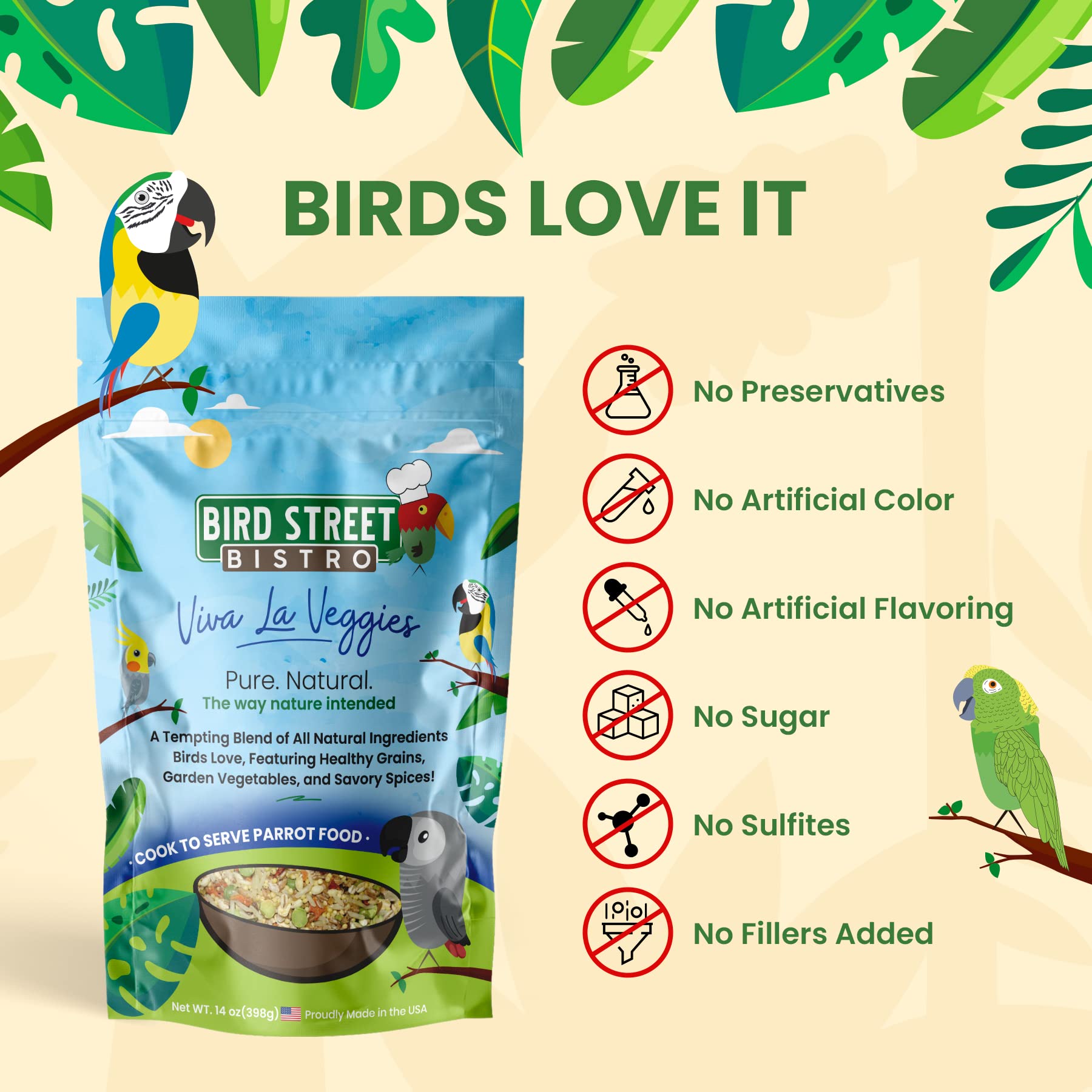 Bird Street Bistro especias saludables, sabor natural para variedad de recetas.