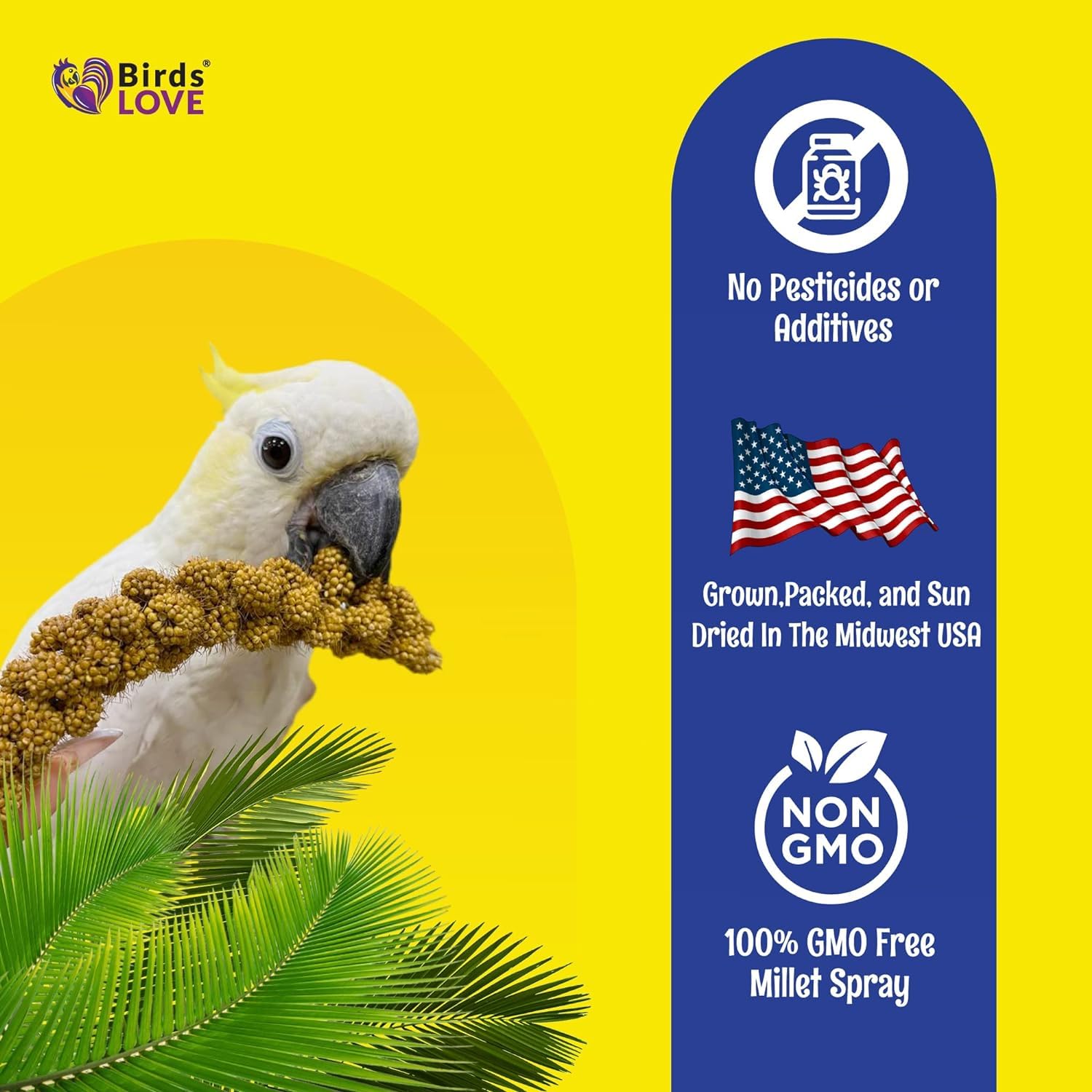 Birds LOVE Millet Tips & Tails: frescura prolongada y almacenamiento sencillo