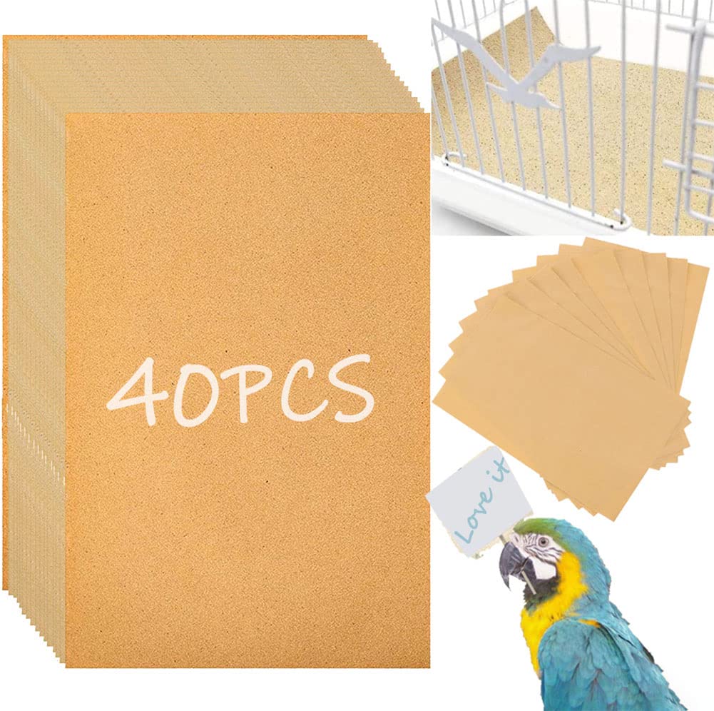 Birheatry papel grava para jaula de aves 11x17, fácil de recortar para ajuste perfecto
