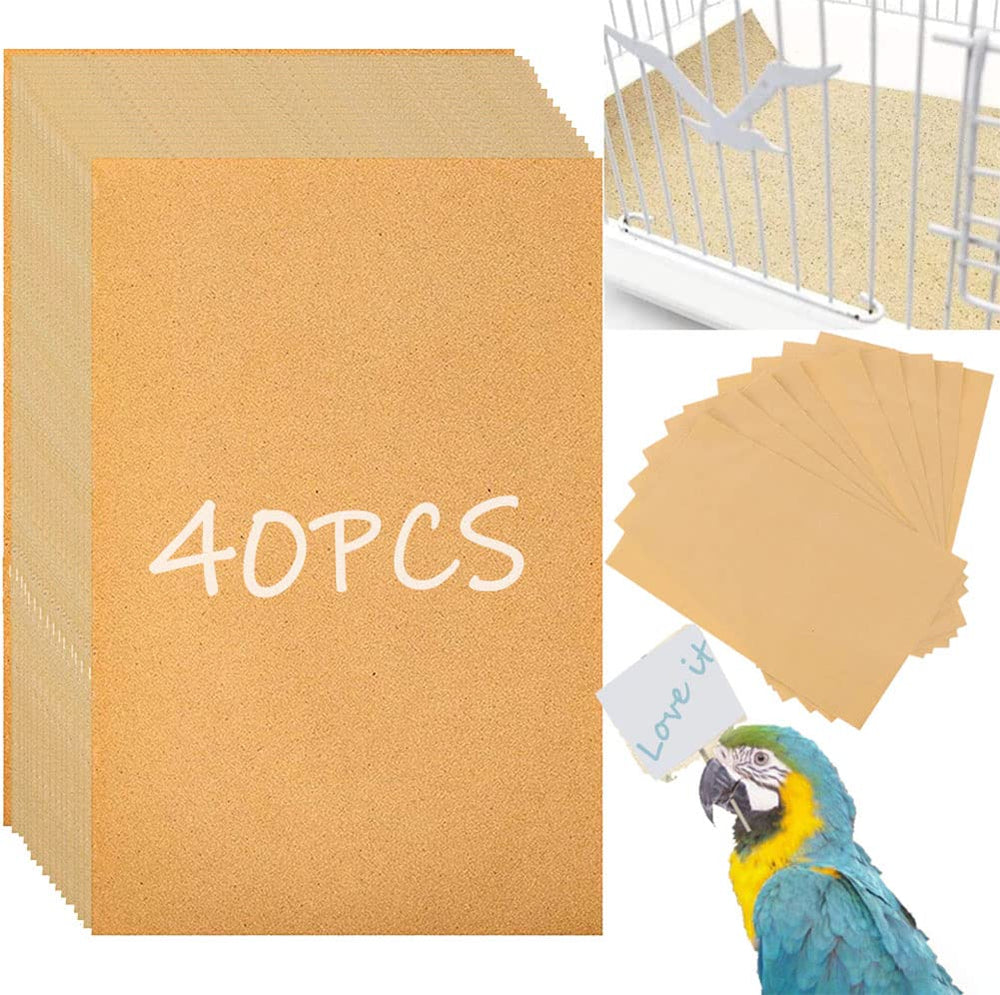 Birheatry papel grava para jaula de aves 11x17, fácil de recortar para ajuste perfecto