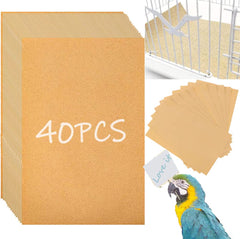 Birheatry papel grava para jaula de aves 11x17, fácil de recortar para ajuste perfecto
