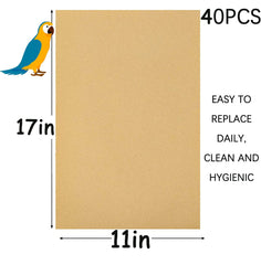 Birheatry papel grava jaula aves, cortes fáciles para ajustar tamaño