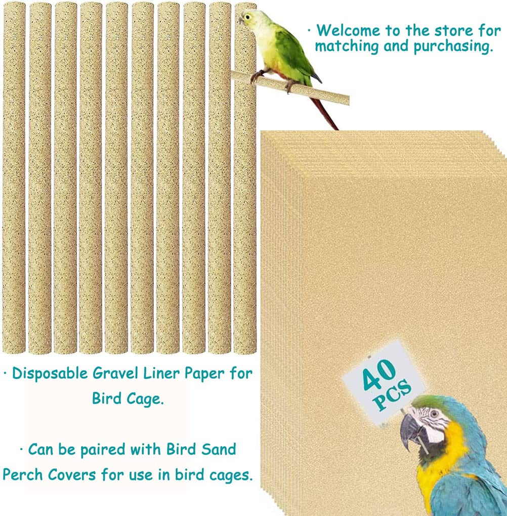 Birheatry papel grava jaula aves, seguro, limpio y sanitario