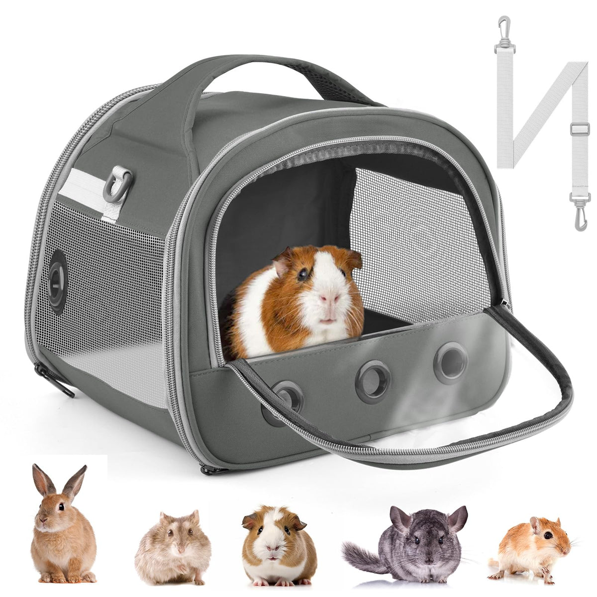 Bissap bolsa transportadora con ventana transparente para observar a tu mascota durante el viaje