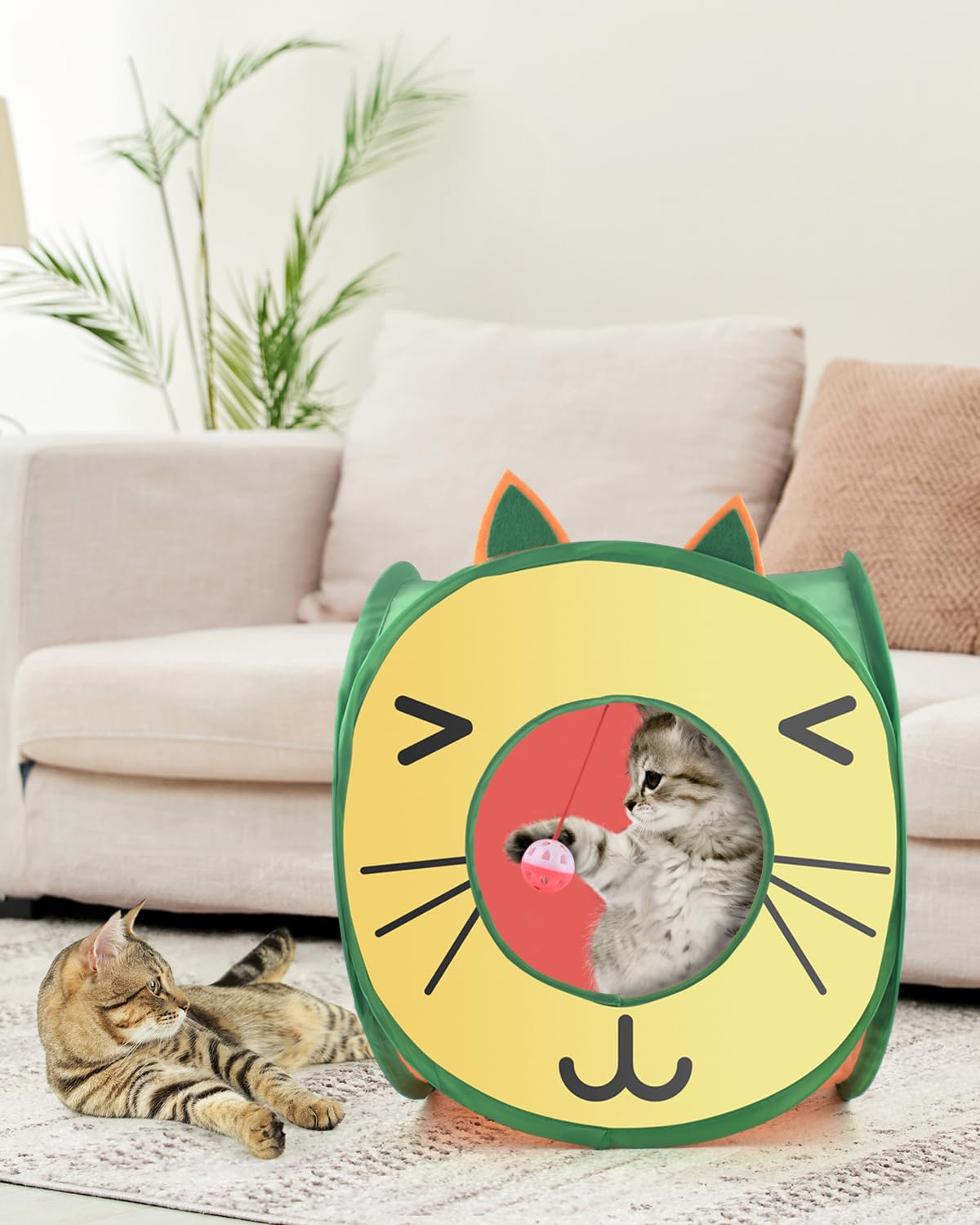 Bissap Cubo Gato Diseño Tienda: refugio seguro para siestas y juegos.