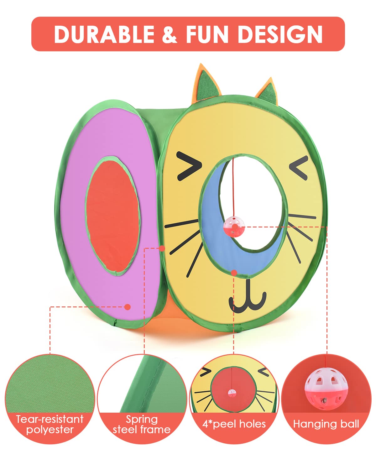 Bissap Cubo Gato Interior: espacio cómodo para explorar y descansar.