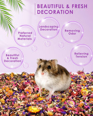 Flor seca de Bissap para jaula, decoración bonita