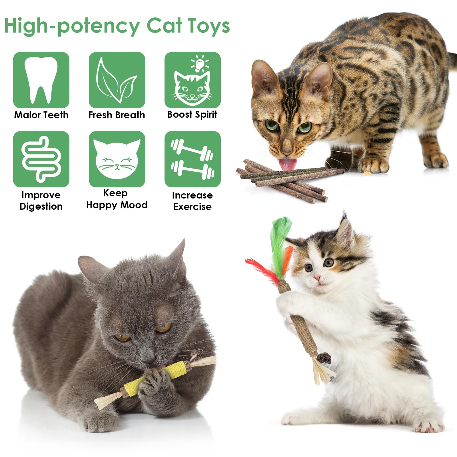 Juguete dental Bissap para gatos, posible ayuda para la higiene bucal.
