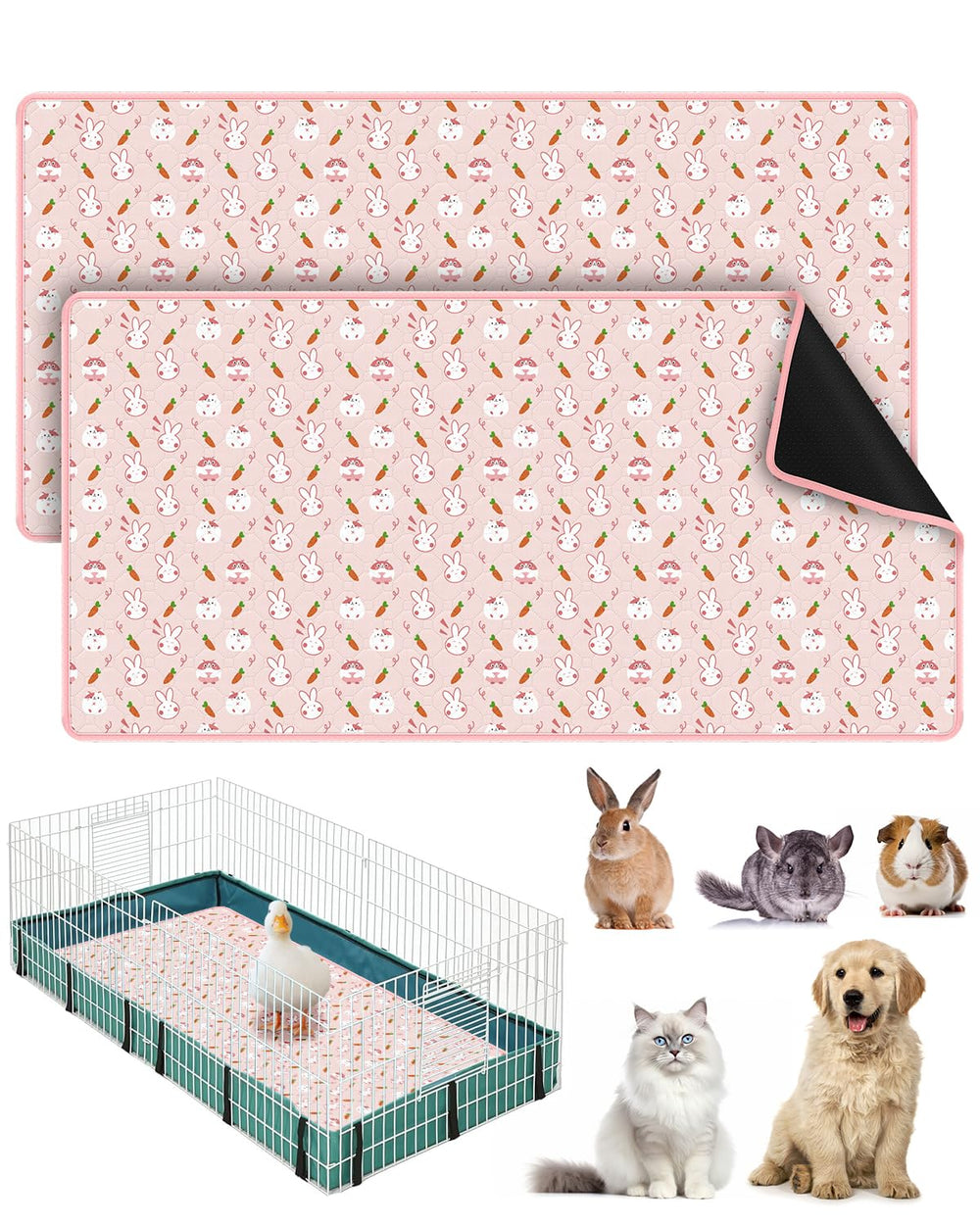 Bissap liner para jaula: superficie de malla suave para comodidad del animal.