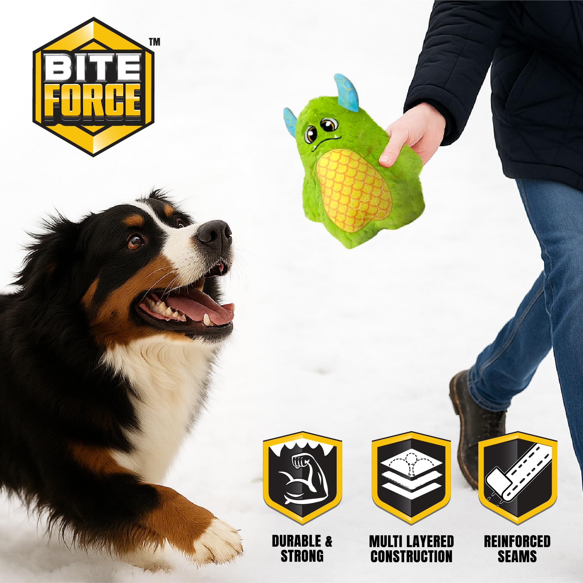Bite Force, juguete que emite chirrido para estimular juego y entrenamiento