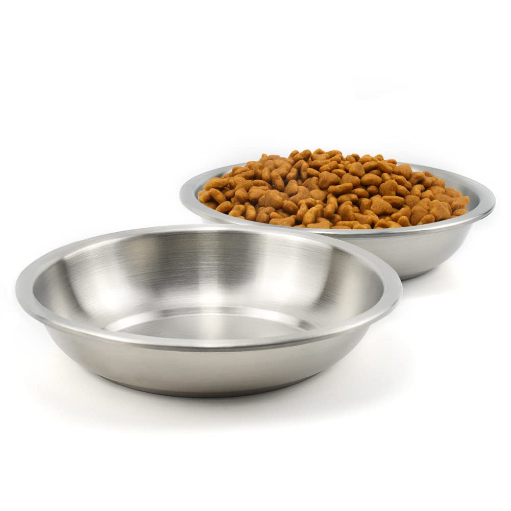 Cuenco BiteKing de acero inoxidable 18-8, pack 2, duradero y seguro para alimentos.