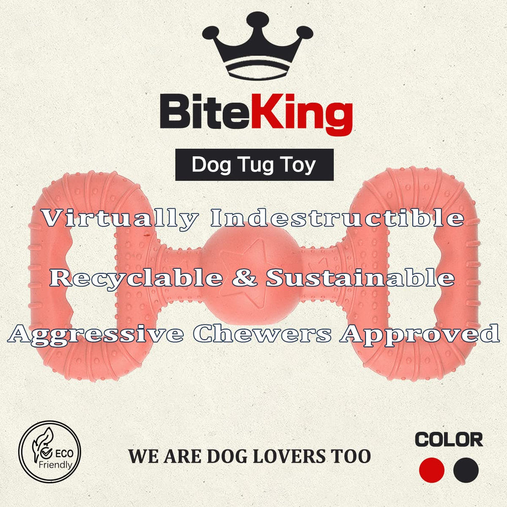 BiteKing: diseño resistente para juegos de arrastre de perros grandes.