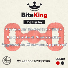 BiteKing: diseño resistente para juegos de arrastre de perros grandes.