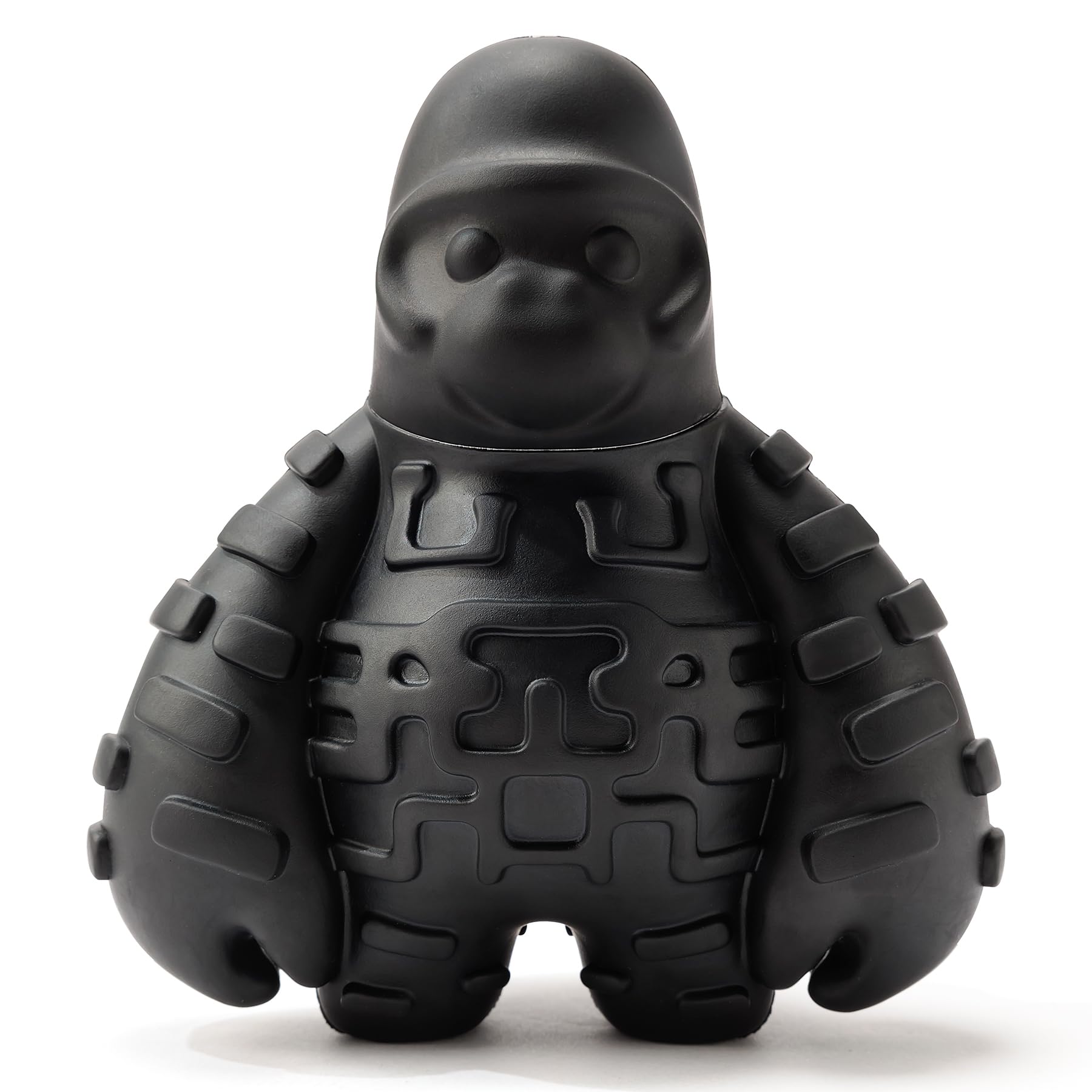 BiteKing mordedor gorila en negro, caucho natural, para mordedores fuertes y juego prolongado