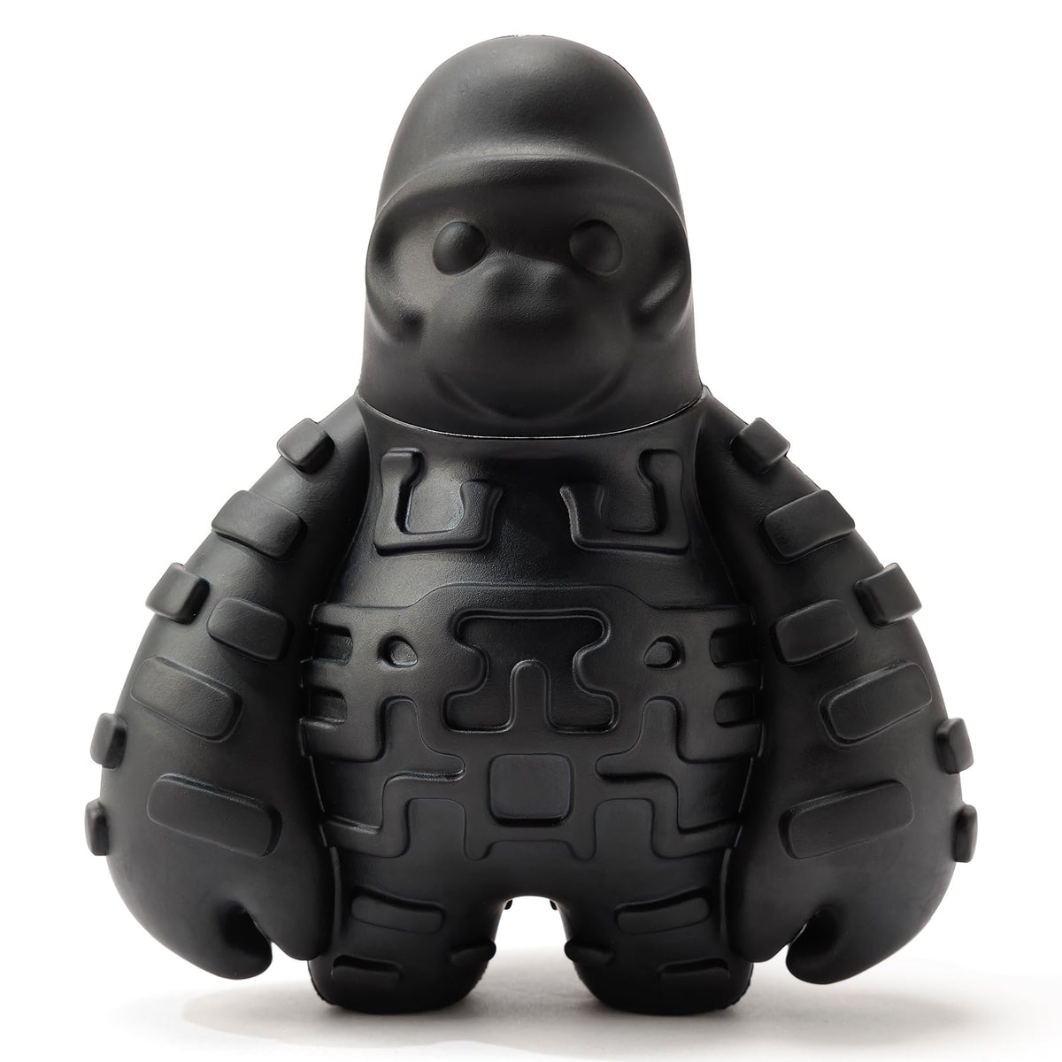 BiteKing mordedor gorila en negro, caucho natural, para mordedores fuertes y juego prolongado