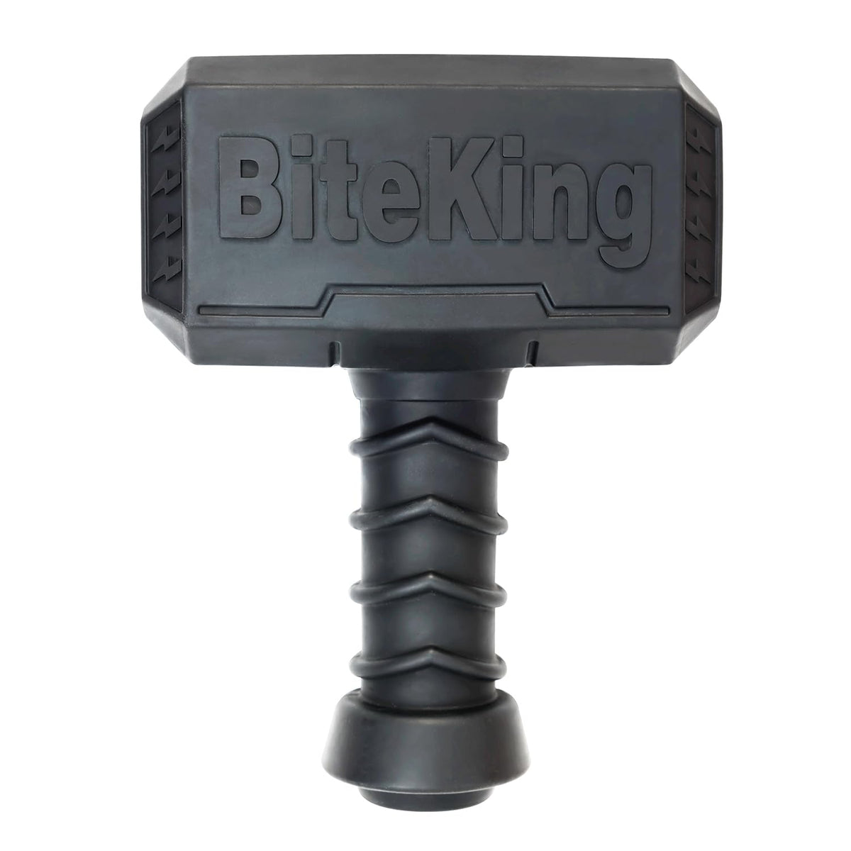 BiteKing juguete de caucho natural indestructible para perros grandes, ideal para masticadores fuertes.