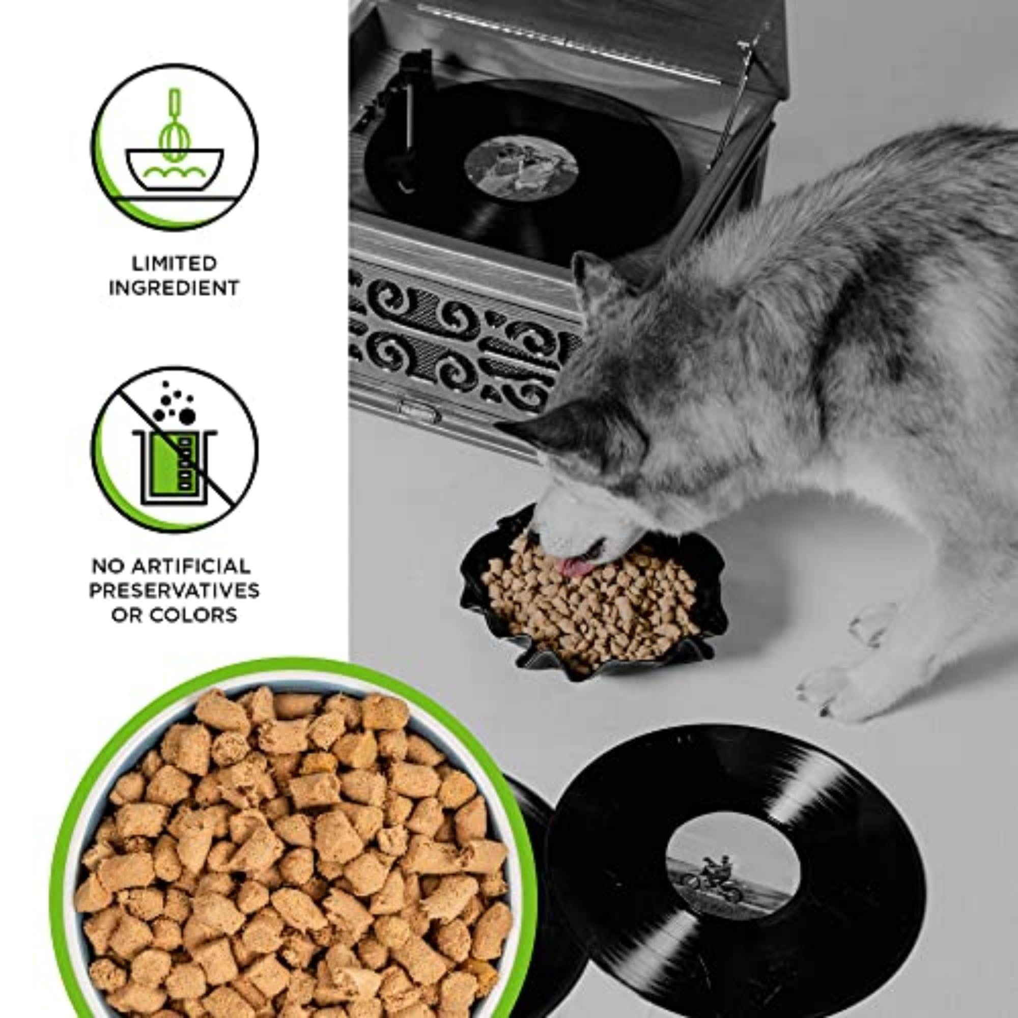 BIXBI Rawbble textura-crujiente: trozos deshidratados sabrosos para perros.