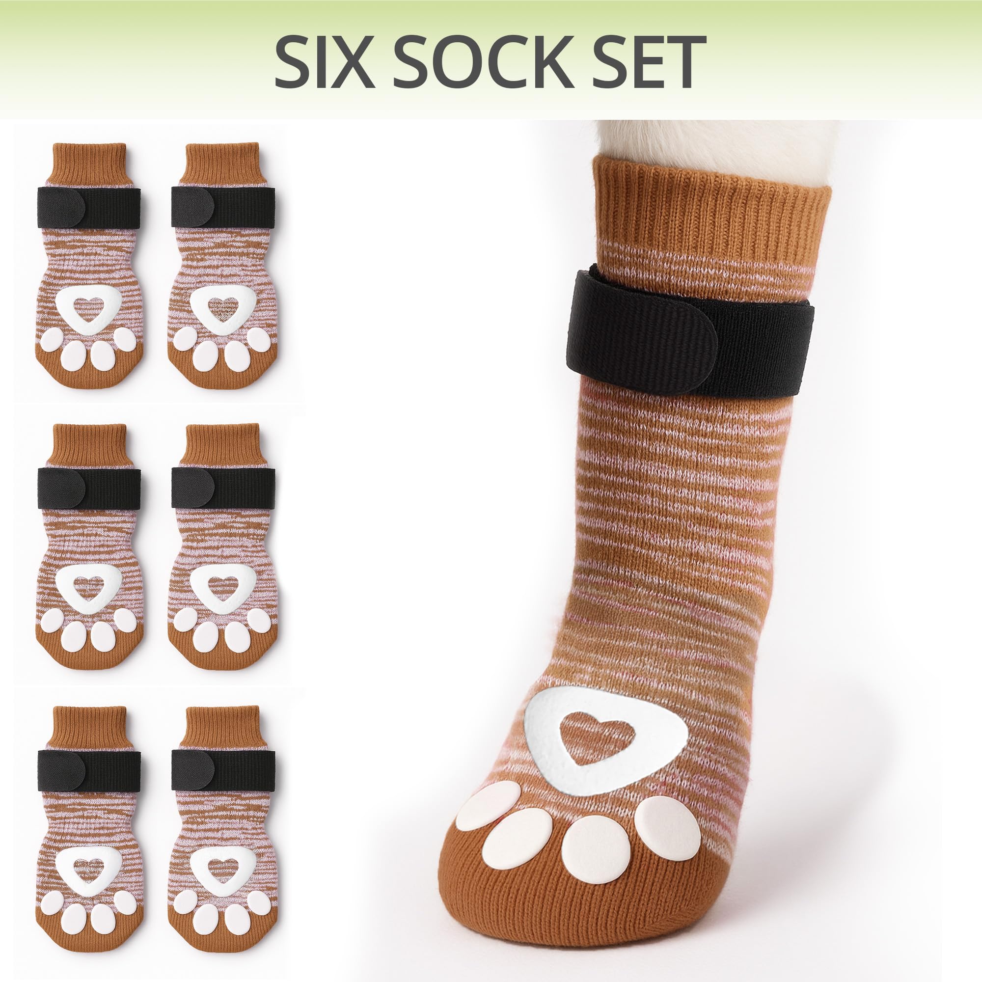 Calcetines bixie para perro evitan lamido de patas con ajuste seguro