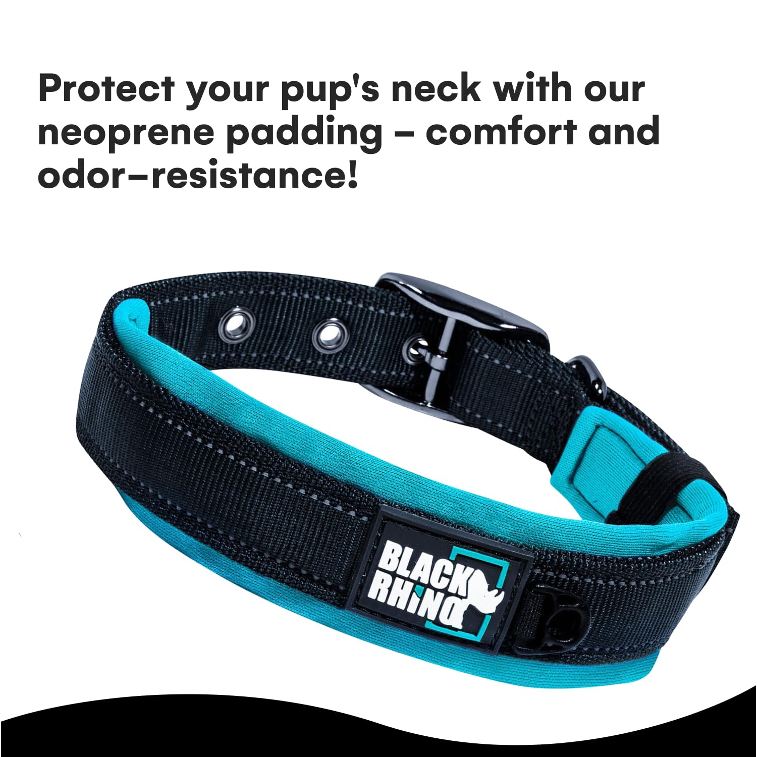 Black Rhino collar resistente a la intemperie, ideal para aventuras al aire libre