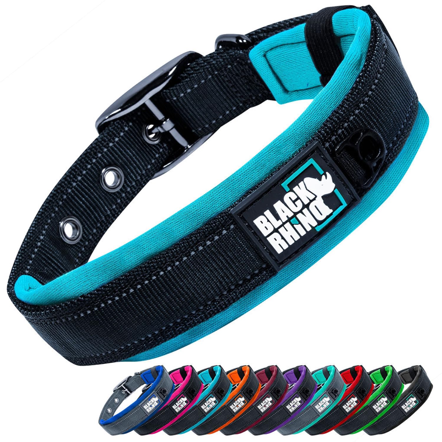 Black Rhino collar XL con forro de neopreno suave para mayor comodidad
