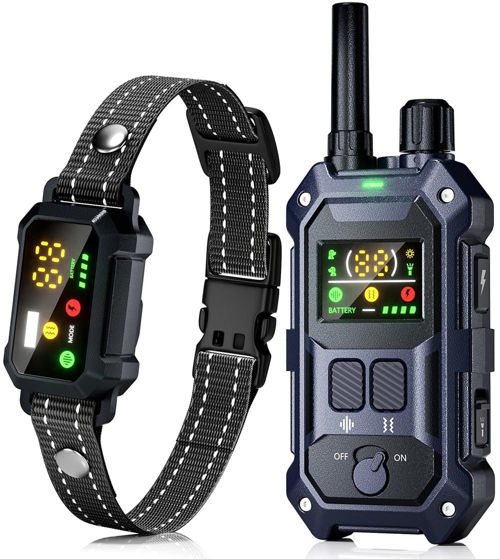 Blackdog collar con luz del collar para visibilidad nocturna y seguridad.