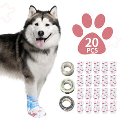 Botas desechables BLAZURY INFINI para perros protegen las patas al exterior.