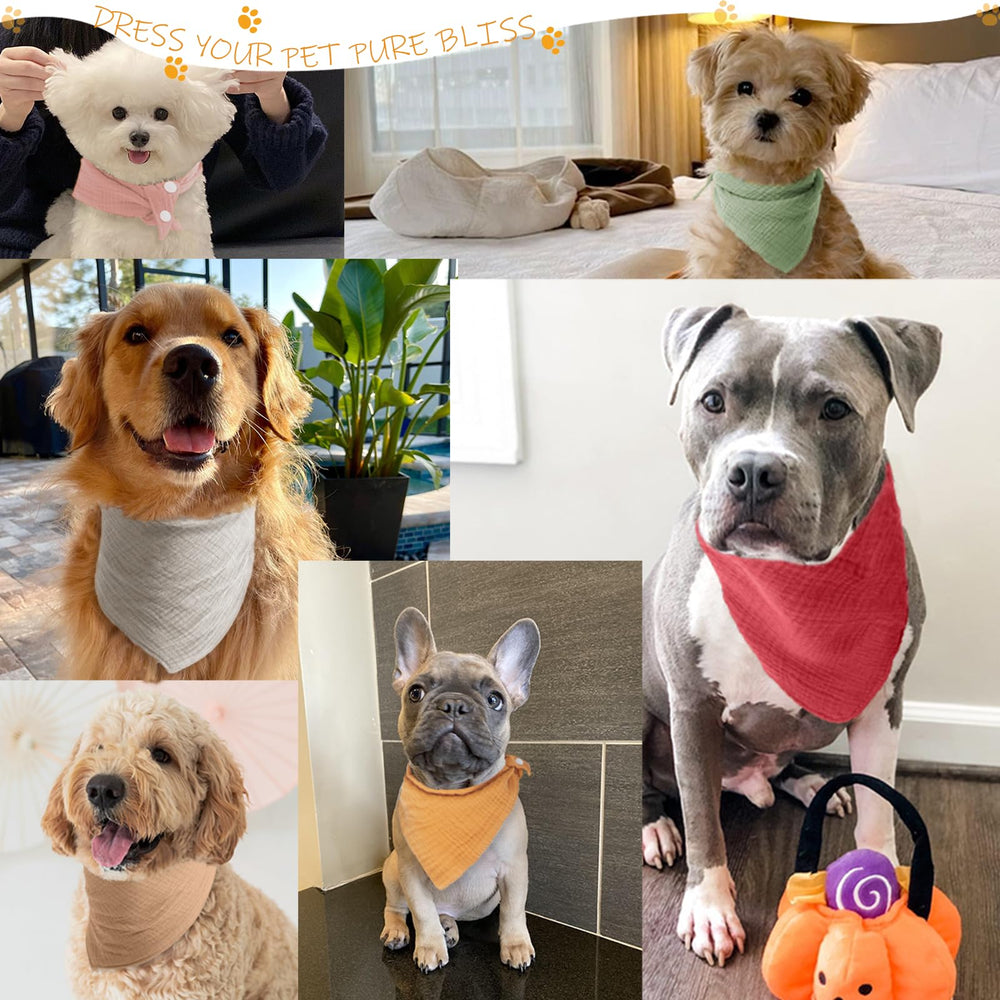 Bl BlissBud bandana de algodón suave y duradera para perro grande