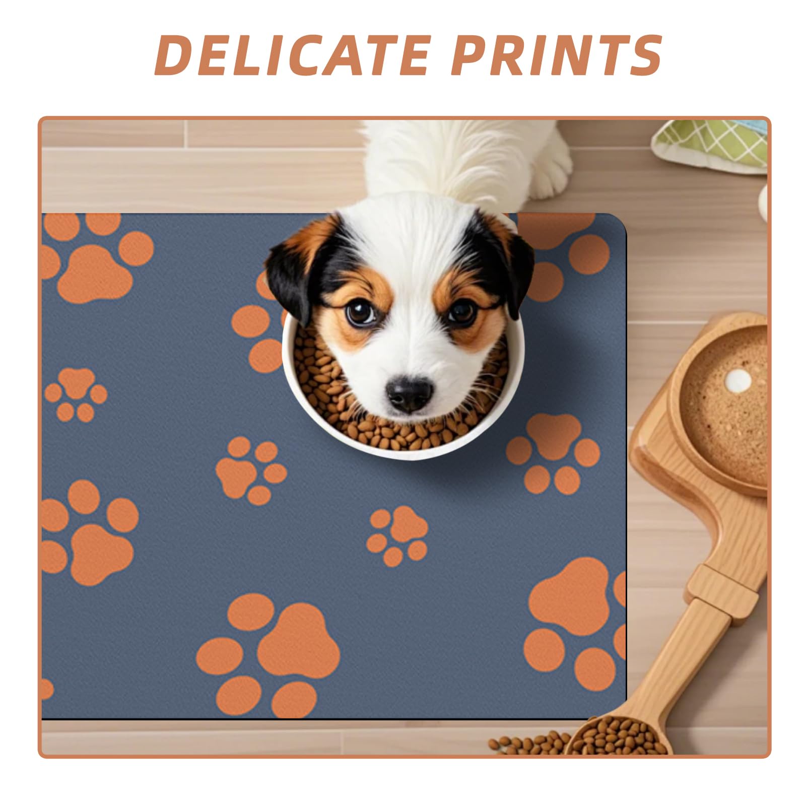 Alfombrilla Blkjsgly para agua de mascota con base antideslizante mantiene área estable.