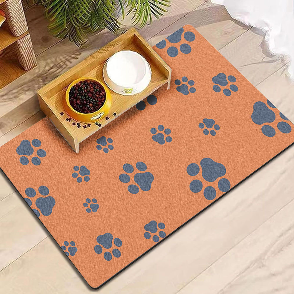 Alfombrilla absorbente Blkjsgly para comida de perro 12x20, secado rápido y sin manchas.