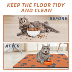 Alfombrilla Blkjsgly fácil de limpiar, ideal para derrames de comida y agua.