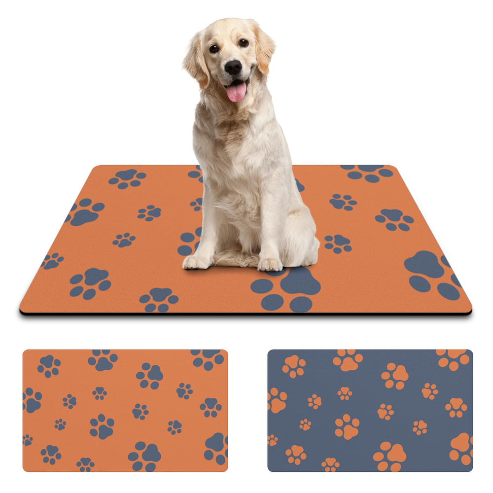 Blkjsgly pet mat para comida de perro, 18x30, color naranja y práctico.