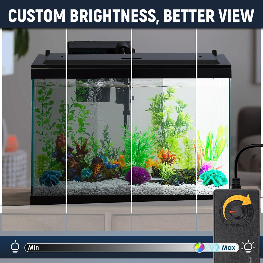 Blosail luz de acuario con conectores desmontables para instalación ordenada.