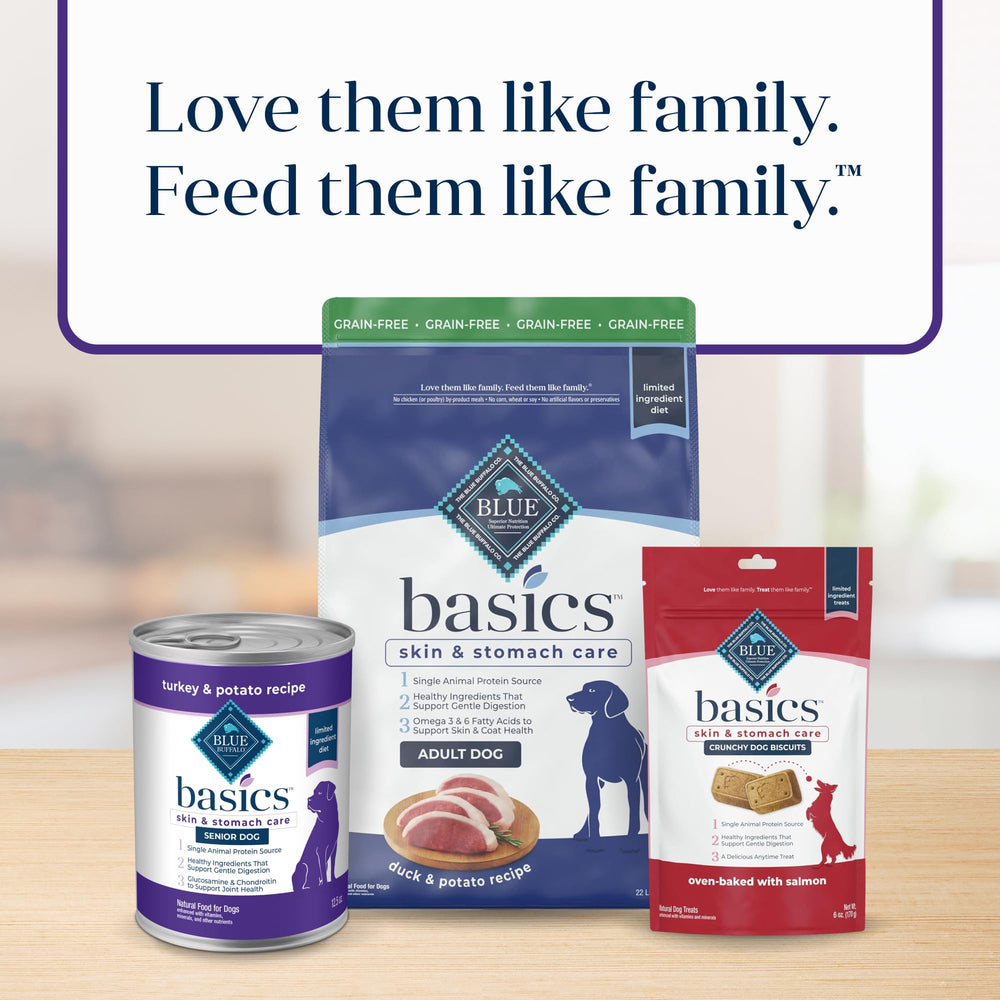 Blue Buffalo Basics Senior sin granos, opción natural para perros mayores