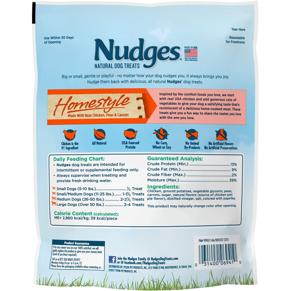 Nudges Blue Buffalo Homestyle con pollo real como primer ingrediente, sabor atractivo