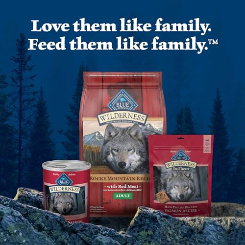 Blue Buffalo Wilderness: envase destacado para resaltar ingredientes clave.