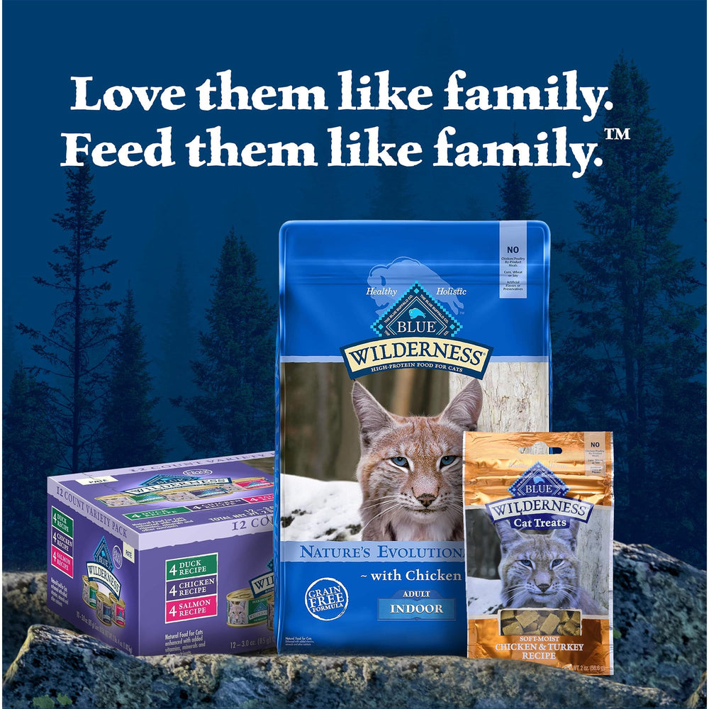 Blue Buffalo Wilderness Paté con ingredientes naturales para gatos.