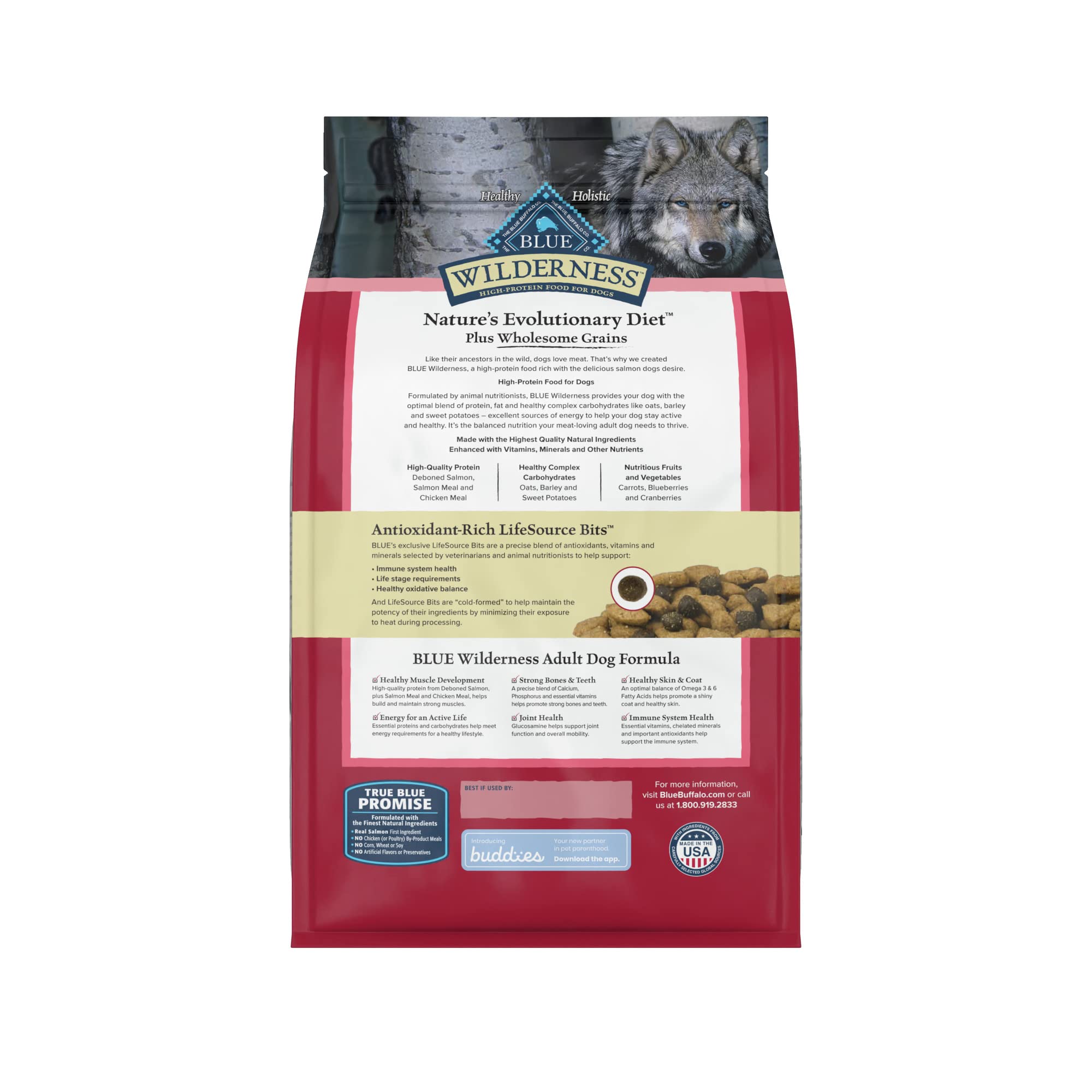 Blue Buffalo Wilderness Salmon antioxidantes para el sistema inmune