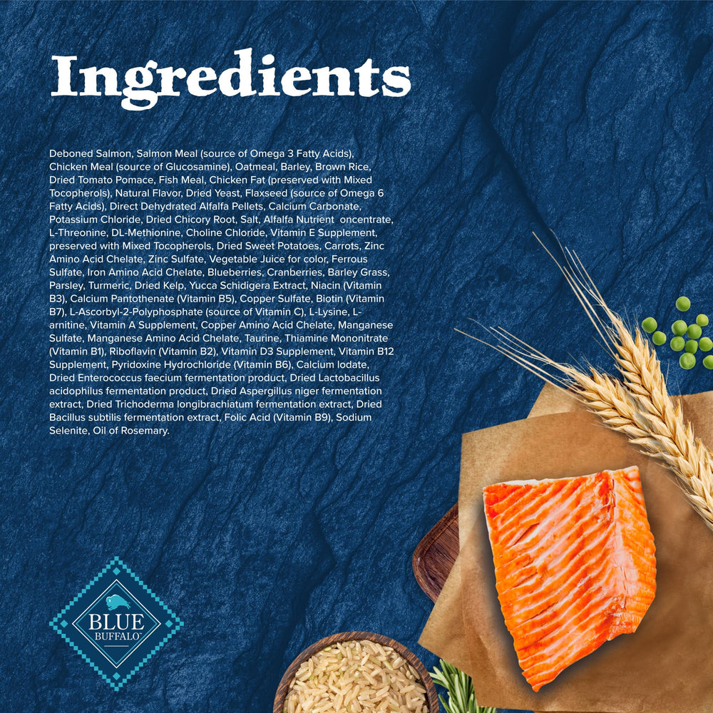 Blue Buffalo Wilderness Salmón: textura crujiente que ayuda a la higiene bucal.