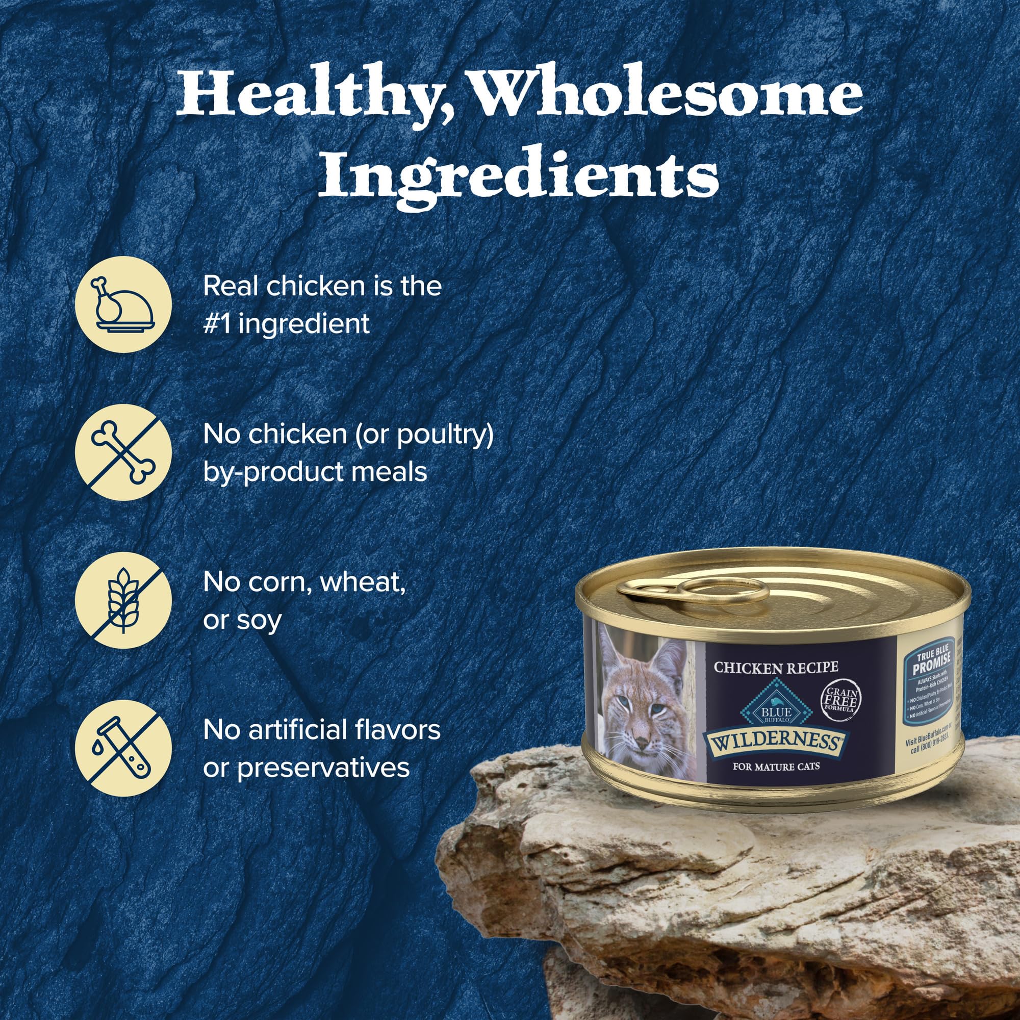 Blue Buffalo Wilderness textura pate sabrosa, experiencia suave en cada porcion.