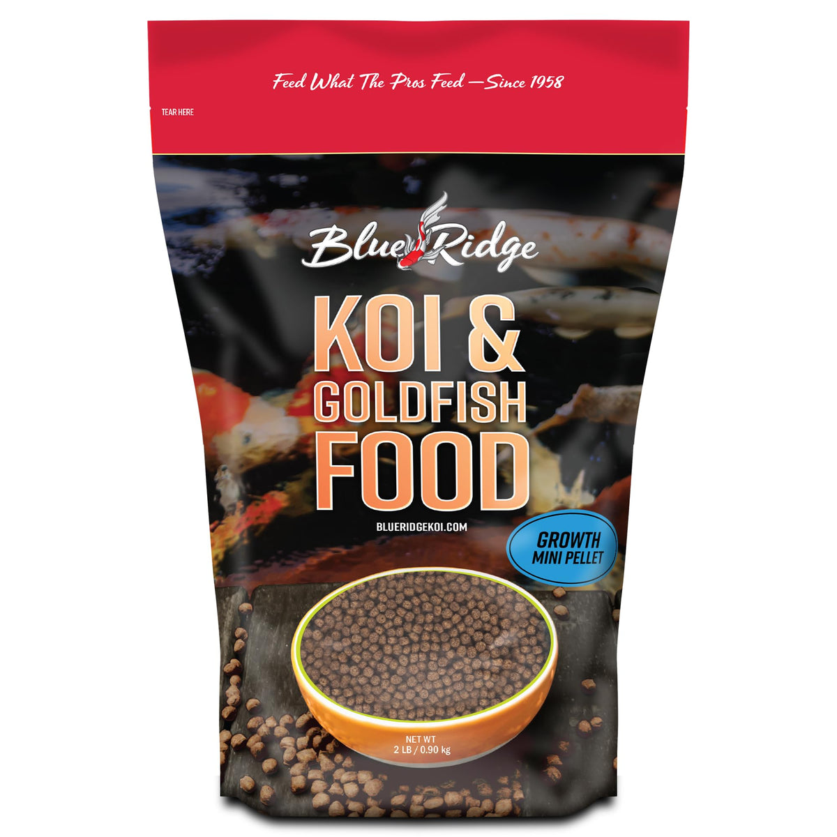 Blue Ridge Fish Hatchery bolsa de pellets flotantes promueve digestión suave en koi