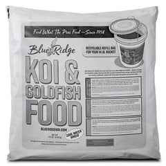Blue Ridge Koi alimento pellets agua fría trigo, nutrición para temperaturas bajas