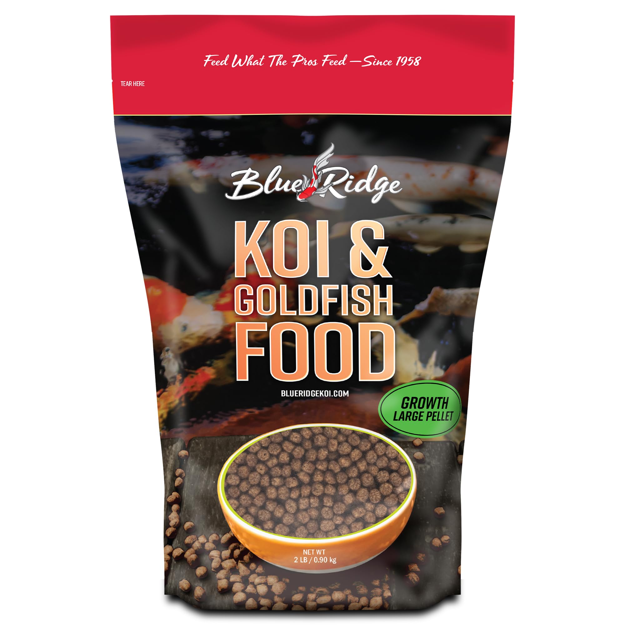 Blue Ridge Koi: pellets flotantes para koi, fácil distribución en superficie