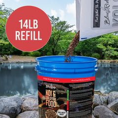 Blue Ridge Koi alimento pellets flotantes, digestión facilitada y agua más clara