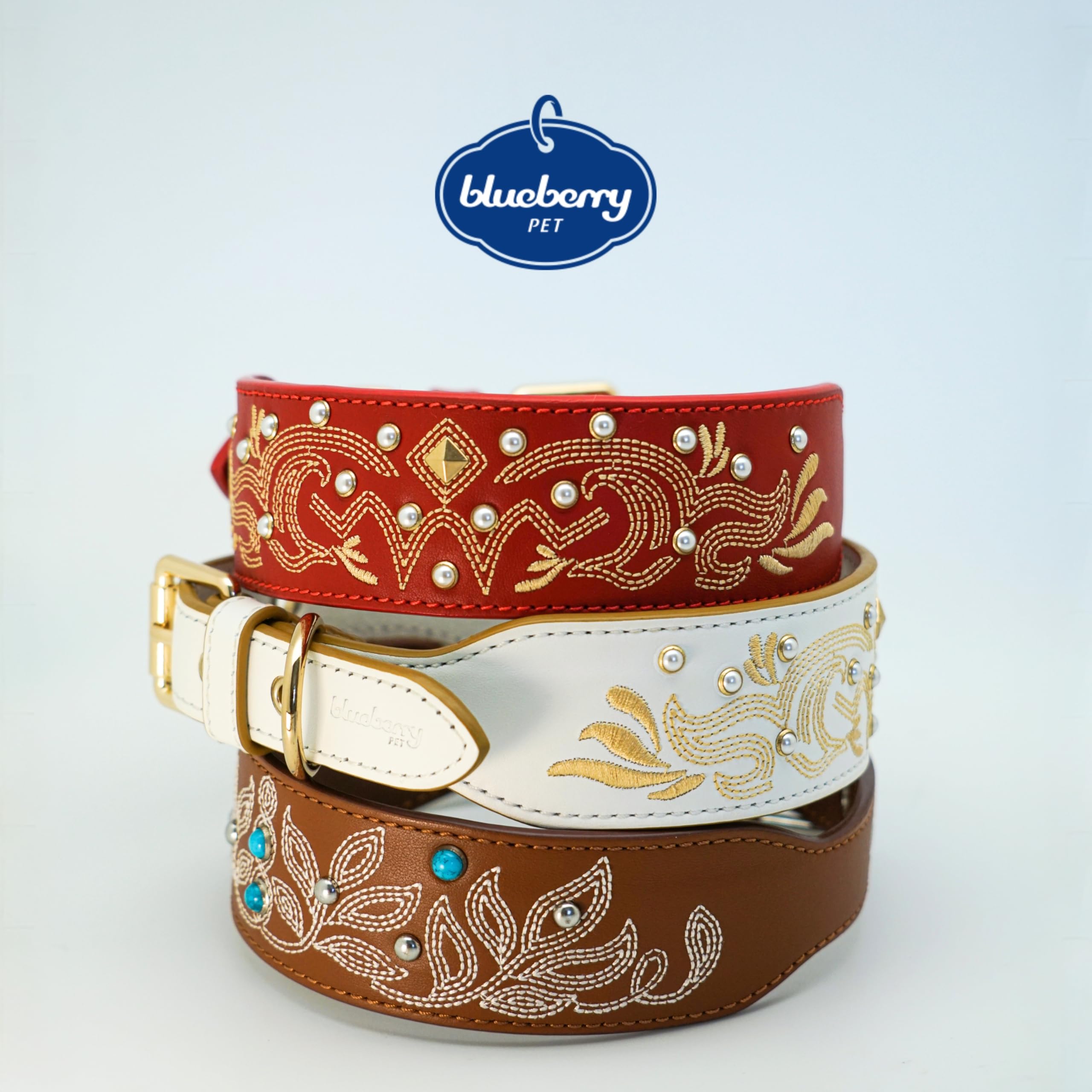 Blueberry Pet collar ajustable 18-22 pulgadas para perros grandes