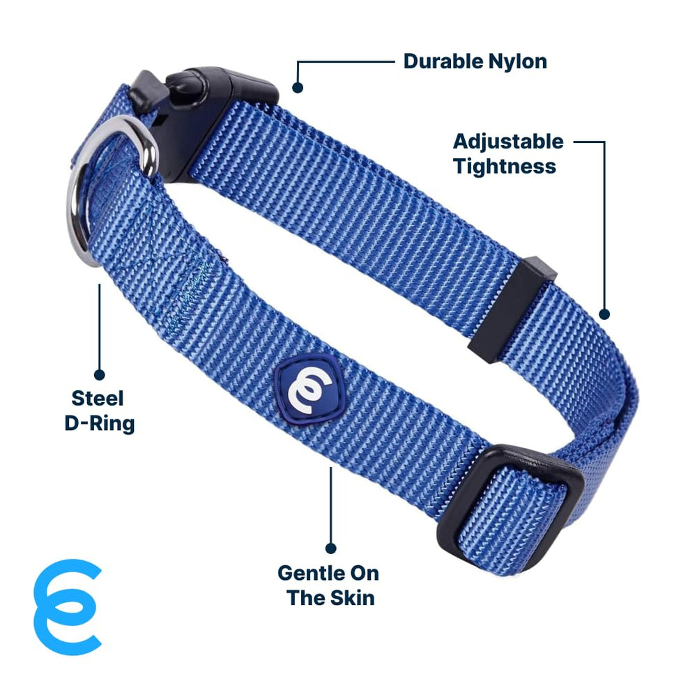 Cierre plástico ecológico del collar Marina Blue, diseño sostenible.