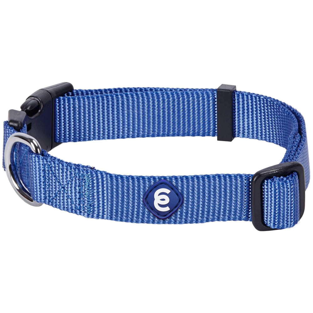 Collar Blueberry Pet de talla extra pequeña Marina Blue, frente, cómodo y ajustable.
