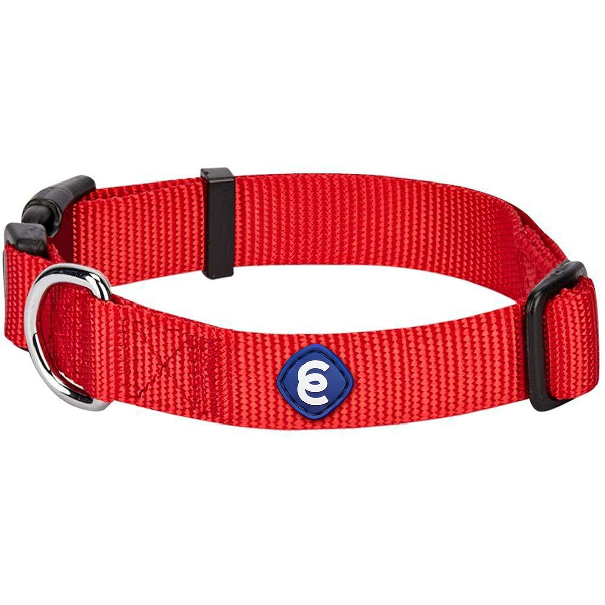 Collar Blueberry Pet para perro mediano con ajuste cómodo en rouge, ideal para paseos diarios